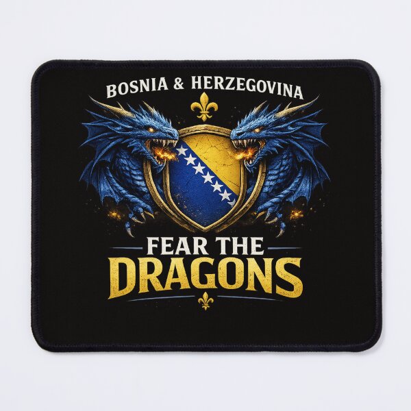 Item preview, Fear the Dragons – Bosnia Zmajevi Football Shirt | Bosnia & Herzegovina Fans Design designed and sold by Mood Printz.