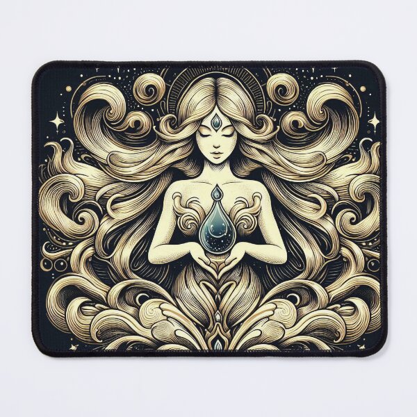 Item preview, Water Spirit Goddess – Flowing Feminine Energy Illustration designed and sold by Roberta Calabrese.