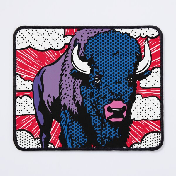Item preview, Pop Art Bison with Clouds designed and sold by lautir.