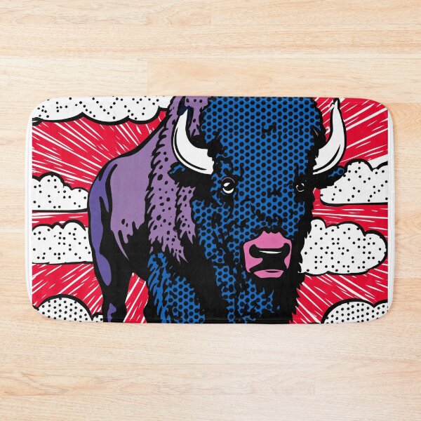 Item preview, Pop Art Bison with Clouds designed and sold by lautir.