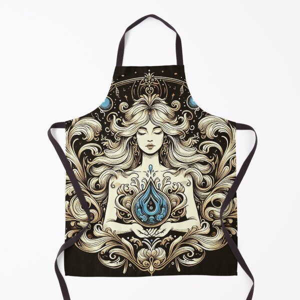 Item preview, Water Spirit Goddess – Flowing Feminine Energy Illustration designed and sold by Roberta Calabrese.