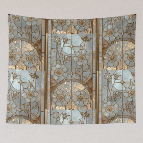 Item preview, Golden garden under iridescent celestial light designed and sold by BriSher.