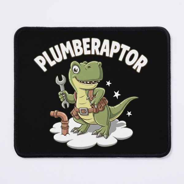 Item preview, Plumberaptor Funny Dinosaur Plumber Wrench Pun designed and sold by haitrieuic96.
