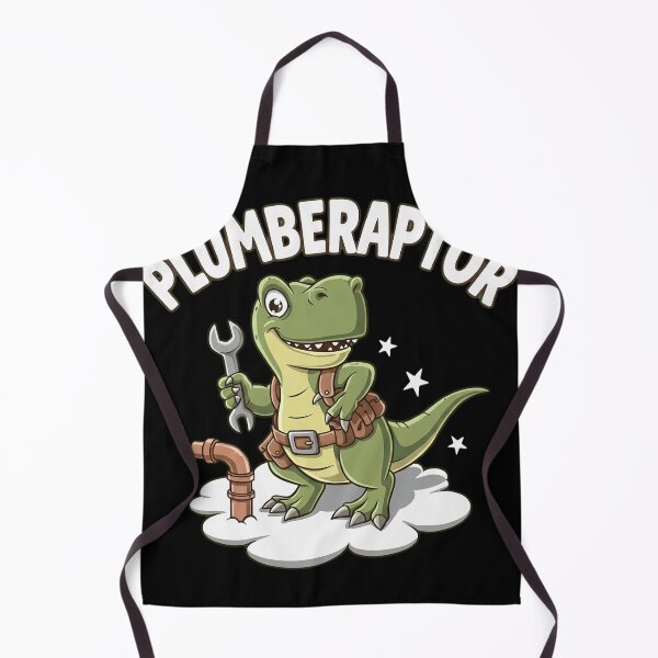 Item preview, Plumberaptor Funny Dinosaur Plumber Wrench Pun designed and sold by haitrieuic96.