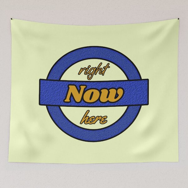 Item preview, Right Now Here Motivational Typography Graphic Design designed and sold by PixelParinda.