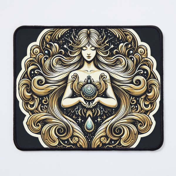 Item preview, Water Spirit Goddess – Flowing Feminine Energy Illustration designed and sold by Roberta Calabrese.