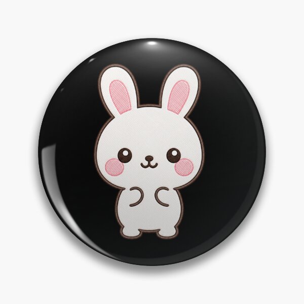 Item preview, Blushing Bunny – Cute Minimal Kawaii Love Design designed and sold by ColorSplash123.