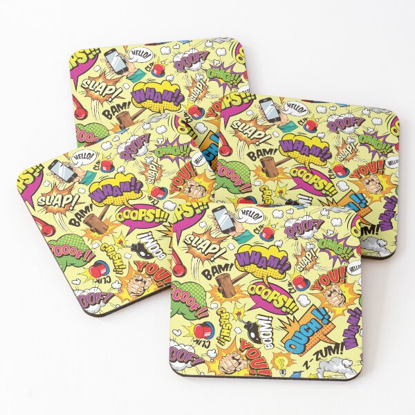 Item preview, Colorful Vintage Comic Book Objects and Sound Effects designed and sold by BrownHorse90s.