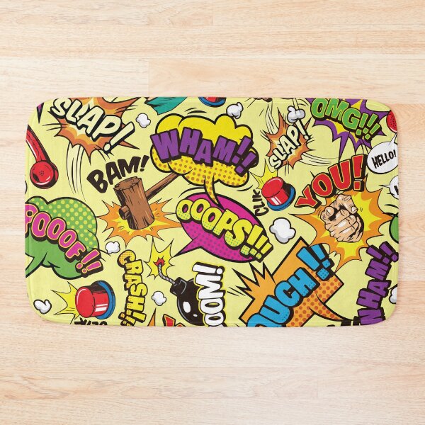 Item preview, Colorful Vintage Comic Book Objects and Sound Effects designed and sold by BrownHorse90s.