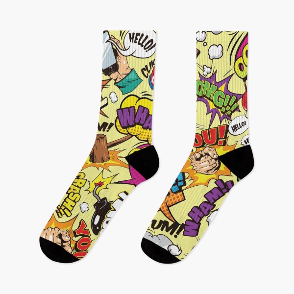 Item preview, Colorful Vintage Comic Book Objects and Sound Effects designed and sold by BrownHorse90s.