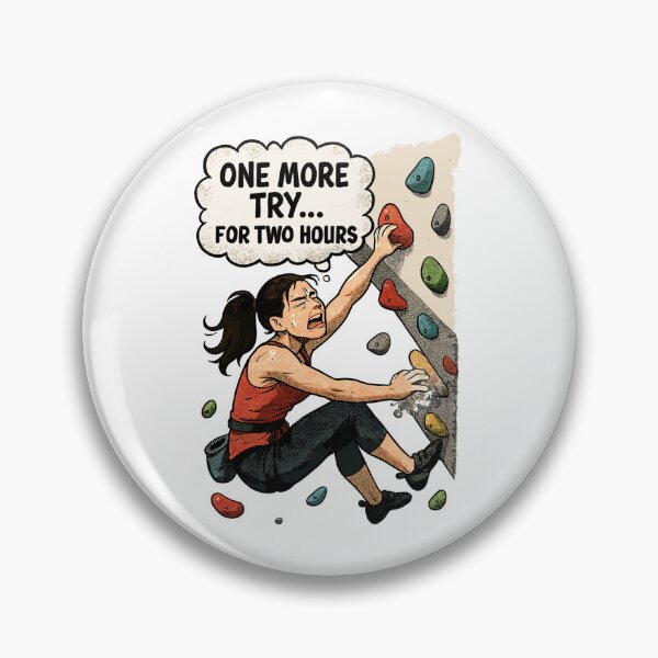 Item preview, Bouldering Woman Overhang – One More Try Comic designed and sold by Pineapple-Tree.