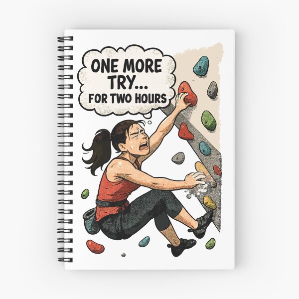 Item preview, Bouldering Woman Overhang – One More Try Comic designed and sold by Pineapple-Tree.
