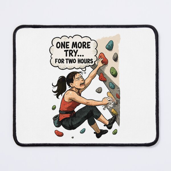 Item preview, Bouldering Woman Overhang – One More Try Comic designed and sold by Pineapple-Tree.