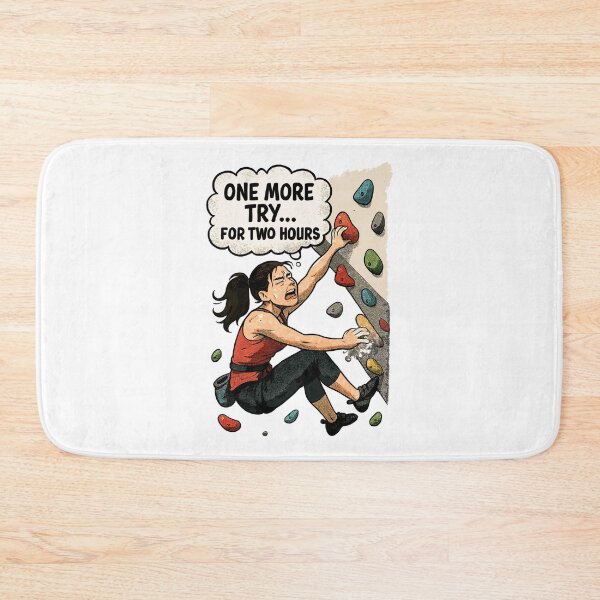 Item preview, Bouldering Woman Overhang – One More Try Comic designed and sold by Pineapple-Tree.