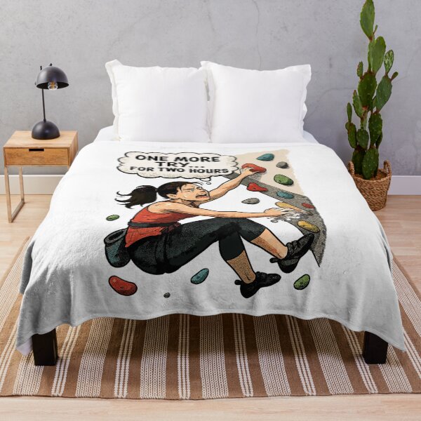 Item preview, Bouldering Woman Overhang – One More Try Comic designed and sold by Pineapple-Tree.