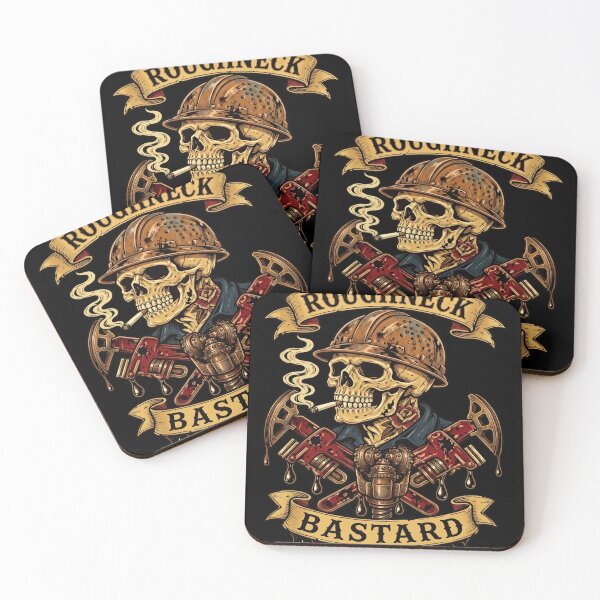 Item preview, Roughneck Bastard Oilfield Skull Vintage Tattoo Style designed and sold by haitrieuic96.
