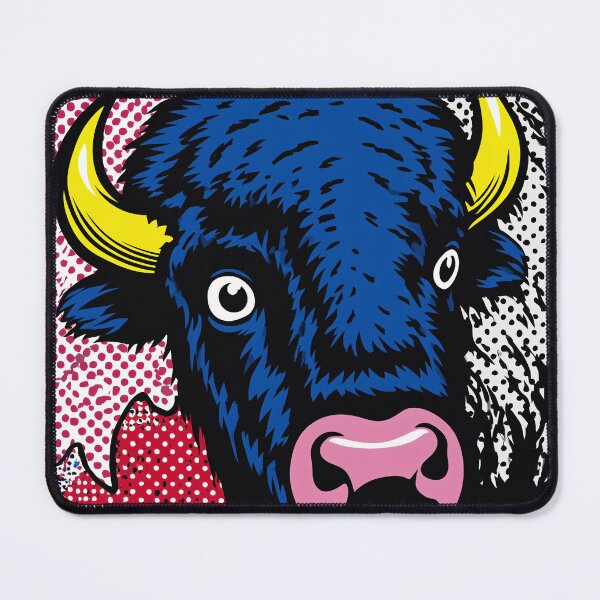 Item preview, Colorful Bison in Pop Art Style designed and sold by lautir.