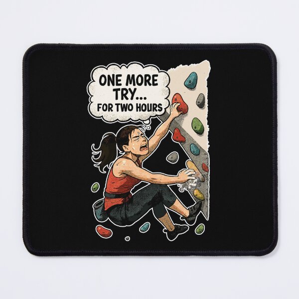 Item preview, Bouldering Woman Overhang – One More Try Comic designed and sold by Pineapple-Tree.
