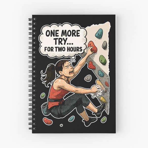 Item preview, Bouldering Woman Overhang – One More Try Comic designed and sold by Pineapple-Tree.