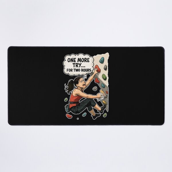 Item preview, Bouldering Woman Overhang – One More Try Comic designed and sold by Pineapple-Tree.
