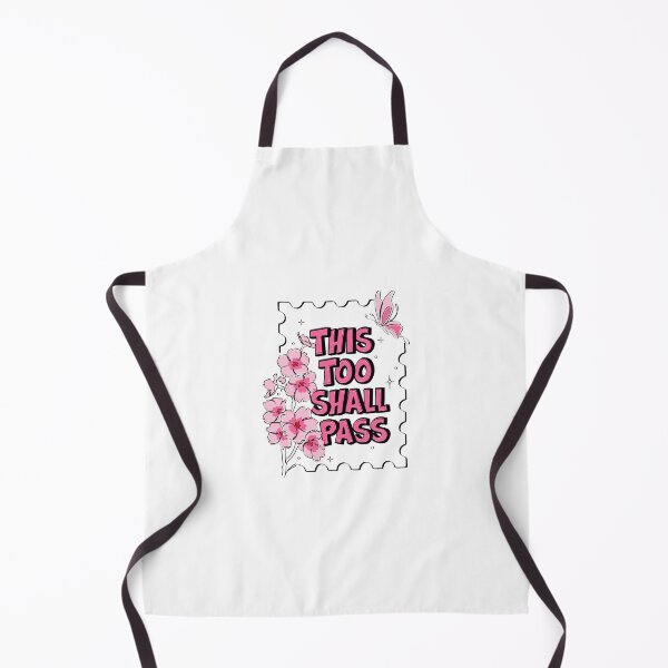 Item preview, This Too Shall Pass Pink Cherry Blossom Butterfly Postage Stamp Affirmation Floral Hand Lettering designed and sold by eunikefebe.