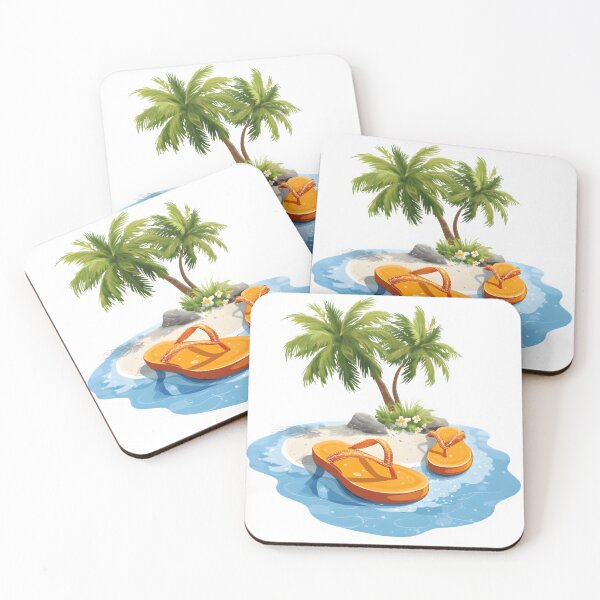 Item preview, Summer with flipflops designed and sold by Newrealis.