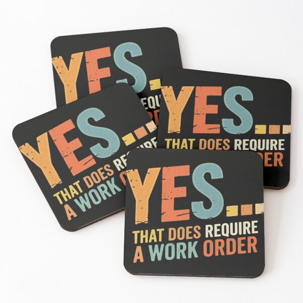Item preview, Yes That Does Require A Work Order Retro Maintenance Humor designed and sold by haitrieuic96.