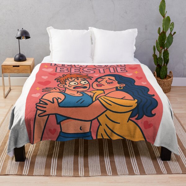 Item preview, New Gay Bestie – Dramatic Hug and Queer Friendship designed and sold by Places On Earth.
