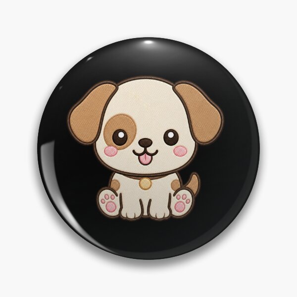Item preview, Happy Puppy – Cute Minimal Kawaii Dog Design designed and sold by ColorSplash123.