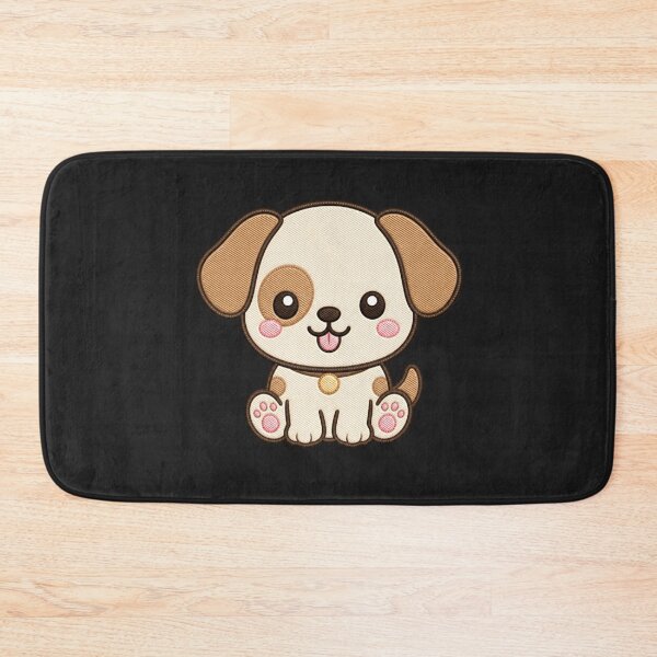 Item preview, Happy Puppy – Cute Minimal Kawaii Dog Design designed and sold by ColorSplash123.
