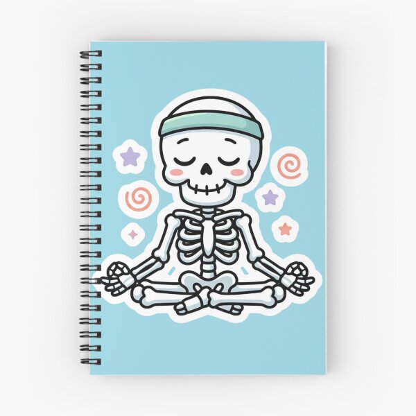 Item preview, Funny Yoga Skeleton Meditating - Zen Mindfulness Gym Humor Sticker designed and sold by BreezifyDesignStudio.