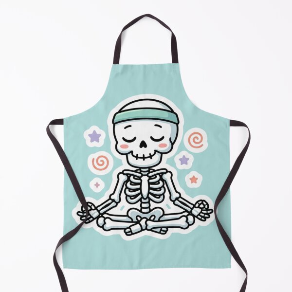 Item preview, Funny Yoga Skeleton Meditating - Zen Mindfulness Gym Humor Sticker designed and sold by BreezifyDesignStudio.
