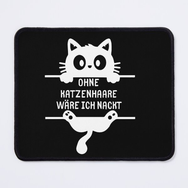 Item preview, Without cat hair I'd be naked – funny cat saying designed and sold by EmmaEddyStore.