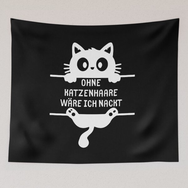 Item preview, Without cat hair I'd be naked – funny cat saying designed and sold by EmmaEddyStore.