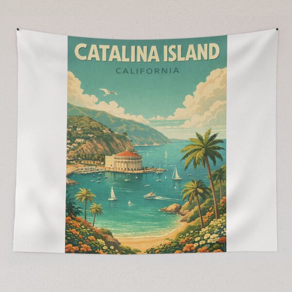 Item preview, Catalina Island Avalon Casino California Coastline Pacific Ocean Scenic View designed and sold by Places On Earth.