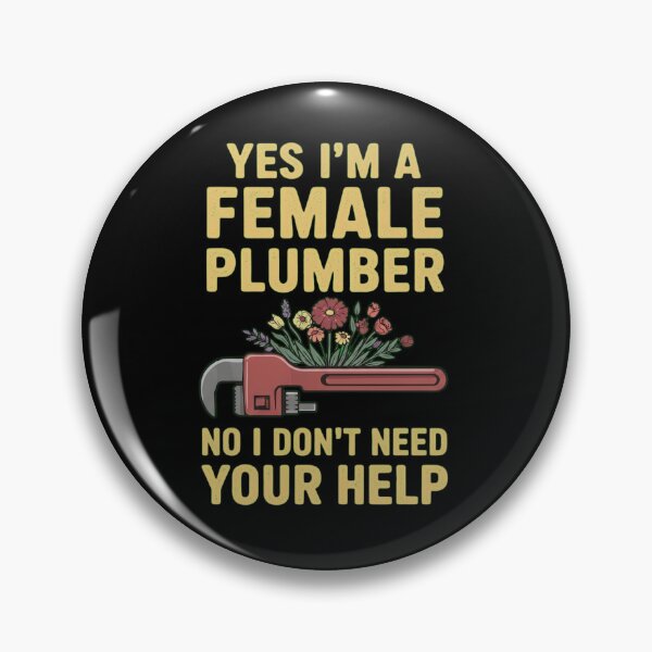 Item preview, Funny Female Plumber Floral Wrench - No Help Needed Gift designed and sold by haitrieuic96.