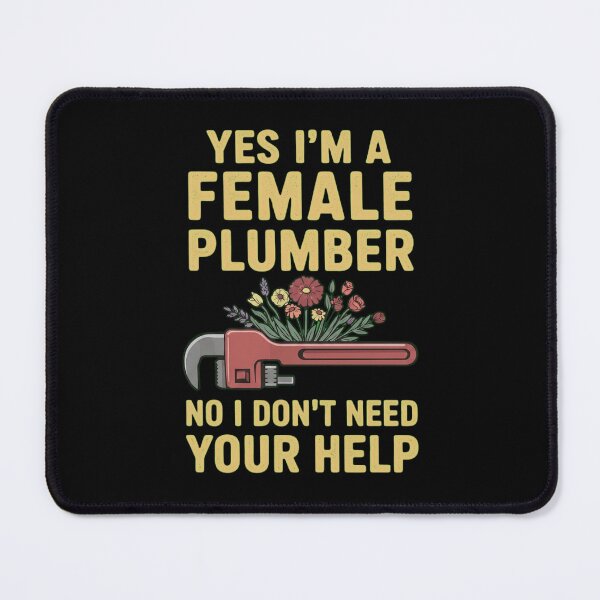 Item preview, Funny Female Plumber Floral Wrench - No Help Needed Gift designed and sold by haitrieuic96.