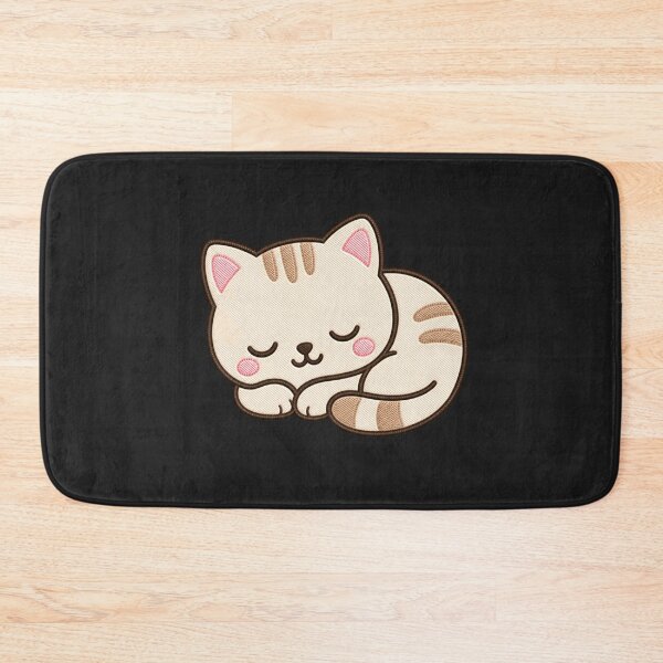 Item preview, Sleepy Cat – Cute Minimal Kawaii Cozy Kitty Design designed and sold by ColorSplash123.