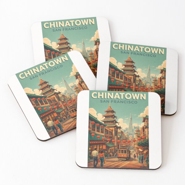 Item preview, Chinatown San Francisco California Dragon Gate Streets and Cable Car designed and sold by Places On Earth.