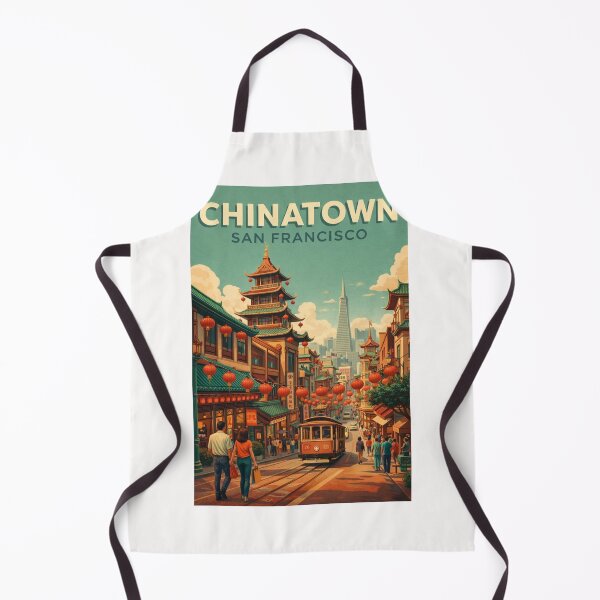 Item preview, Chinatown San Francisco California Dragon Gate Streets and Cable Car designed and sold by Places On Earth.