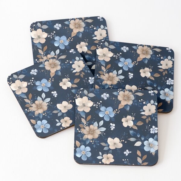 Item preview, Vintage Romantic Watercolor Midnight Floral designed and sold by GrinGalore.