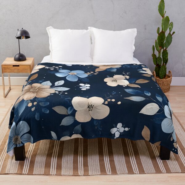 Item preview, Vintage Romantic Watercolor Midnight Floral designed and sold by GrinGalore.