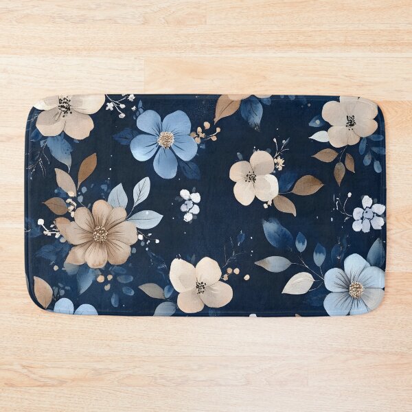 Item preview, Vintage Romantic Watercolor Midnight Floral designed and sold by GrinGalore.