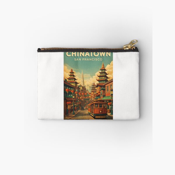 Item preview, Chinatown San Francisco California Pagoda Architecture and Cable Car Street designed and sold by Places On Earth.