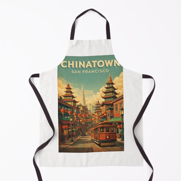 Item preview, Chinatown San Francisco California Pagoda Architecture and Cable Car Street designed and sold by Places On Earth.