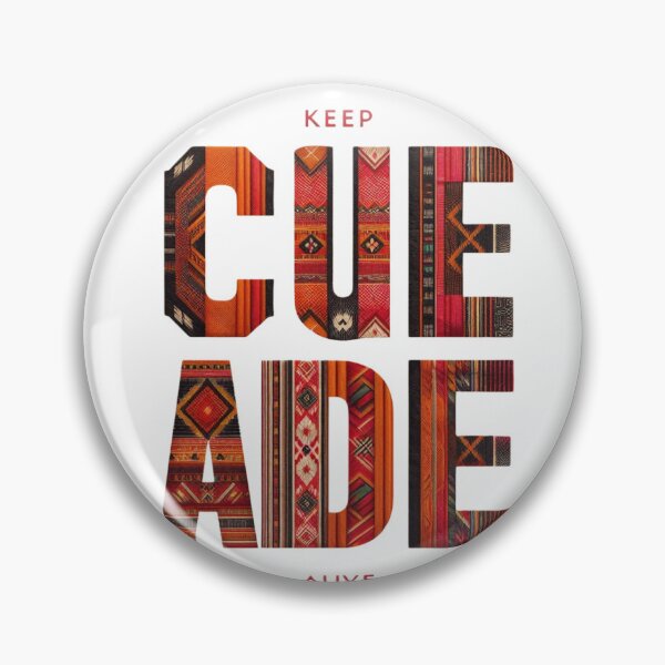 Item preview, Keep Cue Ade Alive Geometric Tribal Typography designed and sold by Radhamadhaba Pattachitra Vibes”.