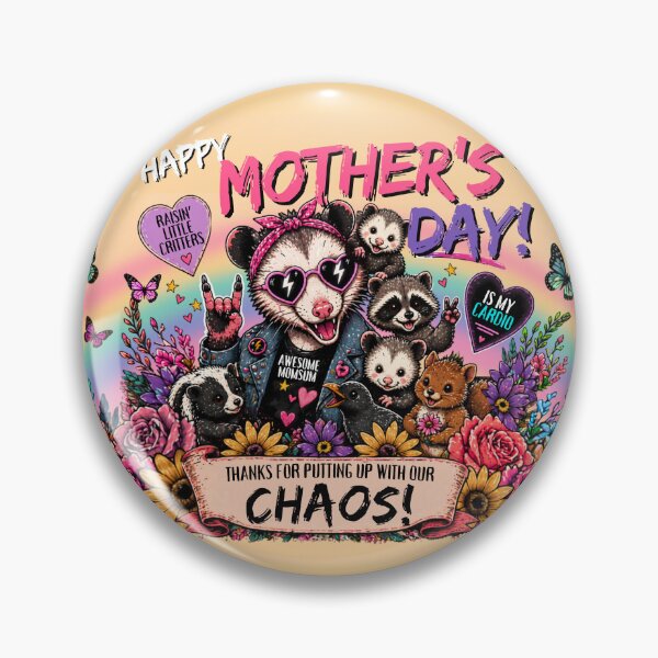 Item preview, Rock 'Em Possum Mama - Mother's Day Card designed and sold by softbodiedthings.