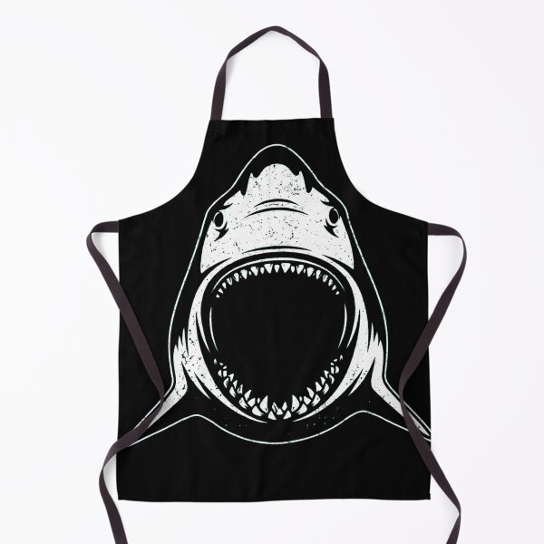 Item preview, Minimalist Great White Shark Open Jaws Line Art designed and sold by haitrieuic96.