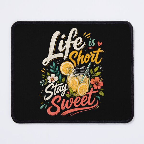 Item preview, Life Is Short Stay Sweet – Retro Grapefruit Summer Vibes Typography designed and sold by dfranc.