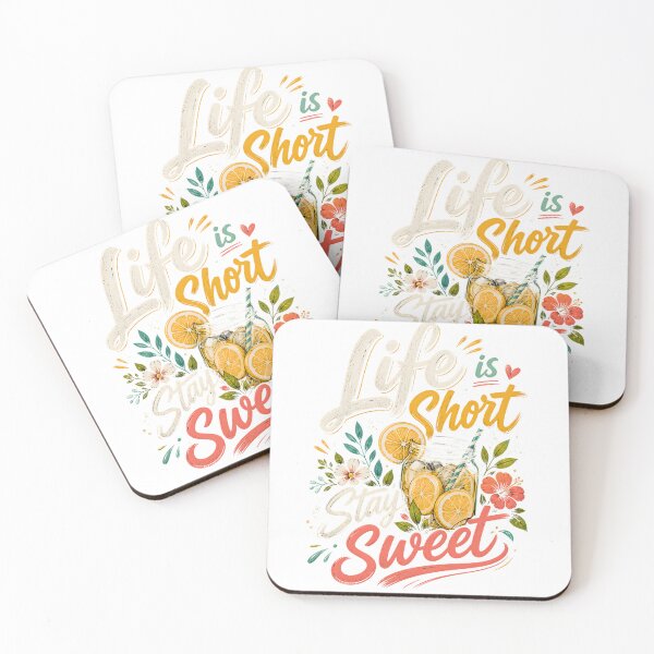 Item preview, Life Is Short Stay Sweet – Retro Grapefruit Summer Vibes Typography designed and sold by dfranc.